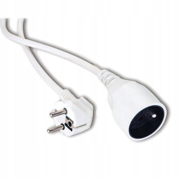 Przedłużacz z uziemieniem biały 1-gniazdo 3m OMY 3x1 Elgotech EPS-103