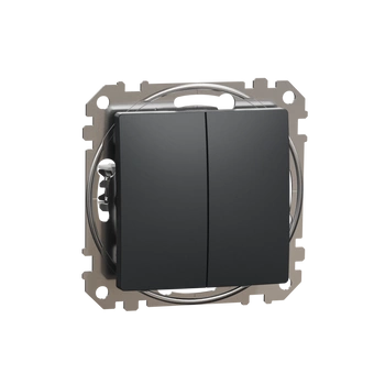 Łącznik świecznikowy czarny antracyt Sedna Design&Elements SDD114105 Schneider