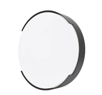 Plafon elewacyjny okrągły grafit 16W 1180lm 4000K IP65 Bemko C25-EL1-R-016GR-4K