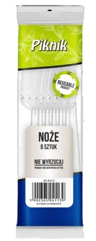 Noże wielokrotnego użytku przeźroczyste 6szt Kuchcik 4113