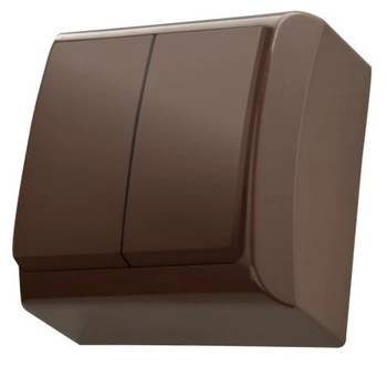 Łącznik świecznikowy natynkowy brązowy BIS ŁN-2B/24 OSPEL