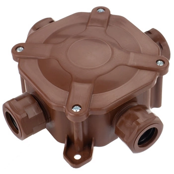 Puszka natynkowa hermetyczna brązowa 75x75 IP67 PAWBOL   A.0035BR