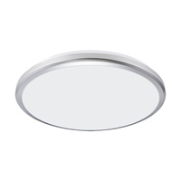 Plafon hermetyczny srebrny PLANAR LED 18W 1980lm 4000K Ideus 03839

