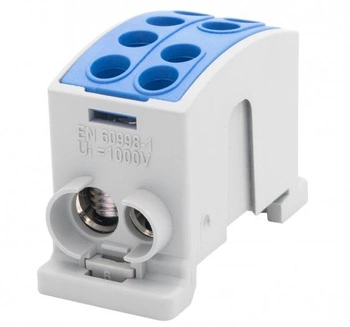 Złączka szynowa niebieska HLK 125A-2 (1x35,1x25 / 1x35,1x25) F-elektro F2.0373