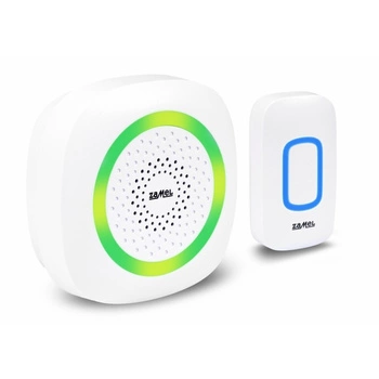 Dzwonek bezprzewodowy bateryjny DANCE II biały ST-420W zasięg 300m ZAMEL SUN10000496