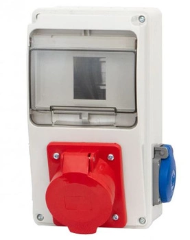 Rozdzielnia zasilająca LAGO 6-mod gniazda 32A 5p 230V F-elektro F3.0277