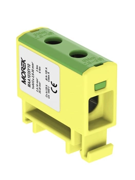 Złączka szynowa żółto-zielona 2,5-35mm Morek MAA1035Y10