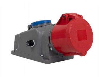 Gniazdo siłowe stałe kombi 32A 5p + 230V IP44 F-elektro F3.0301