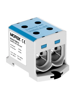 Złączka szynowa podwójna niebieska 2 x 25-150mm Morek MAA2150B10