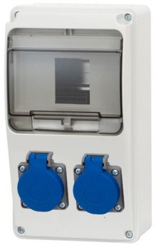 Rozdzielnia zasilająca LAGO 6-mod gniazda 2x230V F-elektro F3.0271