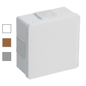 Puszka natynkowa hermetyczna szara 86x86x40 IP55 Viplast 00103