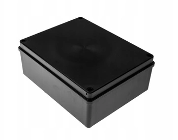 Puszka natynkowa hermetyczna czarna IP65 240 x 190 x 90mm Pawbol S-BOX 516CZ