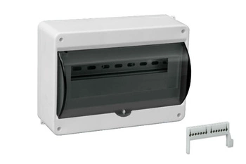 Rozdzielnia natynkowa 12-modułowa z szybą N+PE Pawbol C.2073