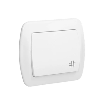 Wyłącznik krzyżowy biały Akord AW7/11 Kontakt-Simon