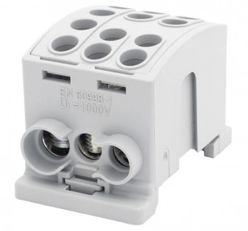 Złaczka szynowa szara HLK 125A-3 (1x35,2x25 / 1x35,2x25) F-elektro F2.0377