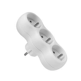 Rozgałęźnik wtyczkowy z uziemieniem 3-gniazda biały Elgotech R-30CA