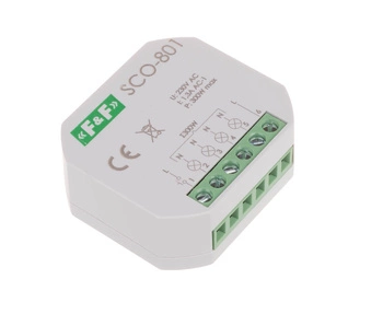Ściemniacz 300W 230V AC instalacja 2-przewodowa F&F SCO-801