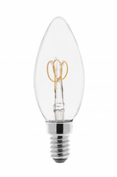 Żarówka LED FILAMENT SPIN 3,0W 165lm 2200K C35, E14 360st GTV LD-C35FLS3-22