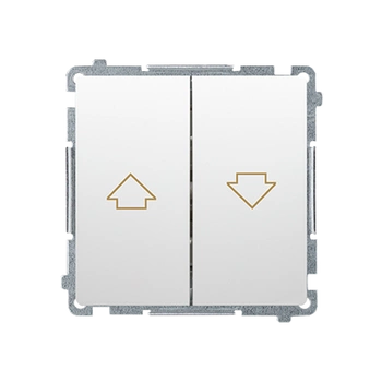 Przycisk żaluzjowy zwierny biały Basic BMZ1.01/11 Kontakt-Simon