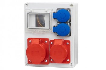 Rozdzielnia zasilająca R-240 4-mod z gniazdami 2x32A 5p, 2x230V F-elektro F3.0071