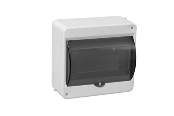 Rozdzielnia natynkowa 8-modułowa z szybą N+PE IP20 Pawbol C.2025