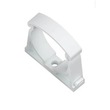 Uchwyt  zamykany do rur U-37 biały 111572 AKS