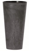 Doniczka wysoka z wkładem antracytowa TUBUS SLIM BETON EFFECT DTUS200E-S433