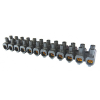 Listwa zaciskowa gwintowa 12-torowa 35mm czarna Simet 89150007