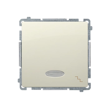Wyłącznik schodowy z podświetleniem beżowy Basic BMW6L.01/12 Kontakt-Simon