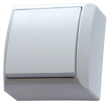 Łącznik pojedynczy natynkowy biały BIS ŁN-1B/00 OSPEL