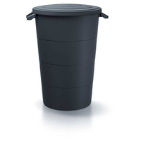 Kosz na śmieci zielone do ogrodu antracyt 160L SMOOTH Keden IDSM160U-S433
