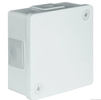 Puszka natynkowa hermetyczna biała 86x86x40 IP55 Viplast 02101