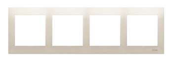 Ramka 4-krotna krem Simon 54 DR4/41 Kontakt-Simon