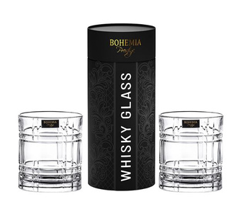 Szklanka whisky 340ml 2 szt. tuba Bohemia Sempre Prestige
