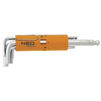 Zestaw kluczy imbusowych sześciokątnych długich kulistych 2.5-10 mm NEO 09-523 8szt.  