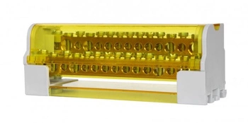 Blok rozdzielczy dwubiegunowy 125A 2 x 15-otworów LBR - 215 F-Elektro F2.0163