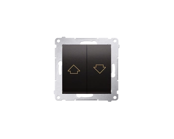 Przycisk żaluzjowy czarny mat Simon 54 DZP1.01/49 Kontakt-Simon