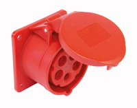 Gniazdo siłowe tablicowe proste 16A 5B 75mm IP44 PCE 315-6F7