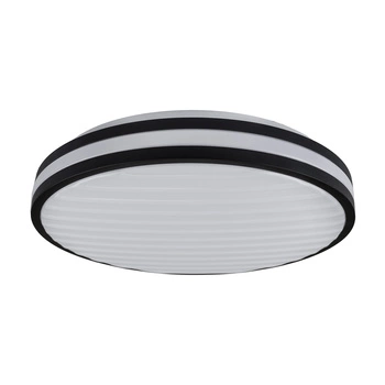 Plafon okrągły czarny natynkowy LED mat 30W 2900lm 4000K IP20 GRILL VS-80035
