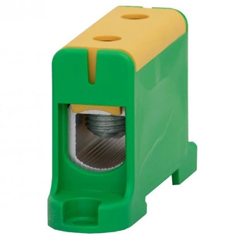 Złączka szynowa 1-torowa 16 - 95mm?2  Al/Cu żółto zielona ZU F-Elektro F2.0284