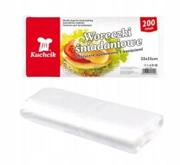 Woreczki śniadaniowe w rolce 22x33cm 200szt Kuchcik 2909