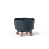 Doniczka na nóżkach antracytowa Gracia Standard DGRL350-S433
