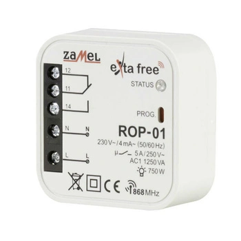 Radiowy odbiornik dopuszkowy 1-kanałowy ROP-01 Zamel EXF10000047