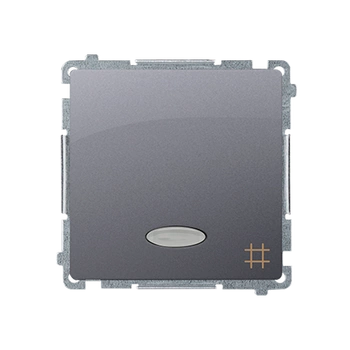 Wyłacznik krzyżowy z podświetleniem stal inox Basic BMW7L.01/21 Kontakt-Simon