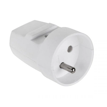 Gniazdo przenośne z uziemieniem białe IP20 Elgotech G-10