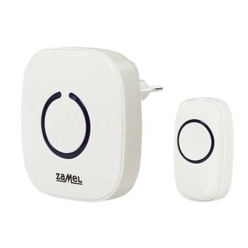 Dzwonek bezprzewodowy biały bateryjny zasięg 80m POP Zamel ST-940 SUN10000387