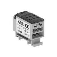 Blok rozdzielczy szary 2x 2.5-16mm wy 6x 2.5-6mm 1000VAC/1500VDC Morek MAB1080G10