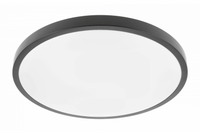 Plafon okrągły czarny ATOL LED 32W 2560lm 4000K 400mm 240V IP54 GTV LD-ATOL32W-NW-10