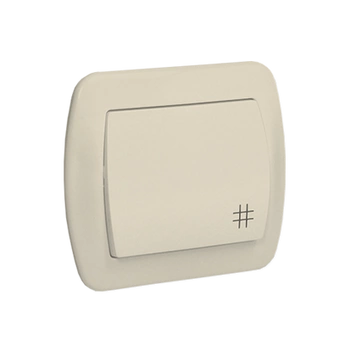 Wyłącznik krzyżowy Beżowy Akord AW7/12 Kontakt-Simon