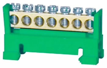 Listwa ochronna 7-modułowa niska podstawa zielona F-Elektro F2.0115